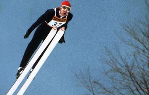 Still from "The Great Ecstasy of Woodcarver Steiner" by Werner Herzog