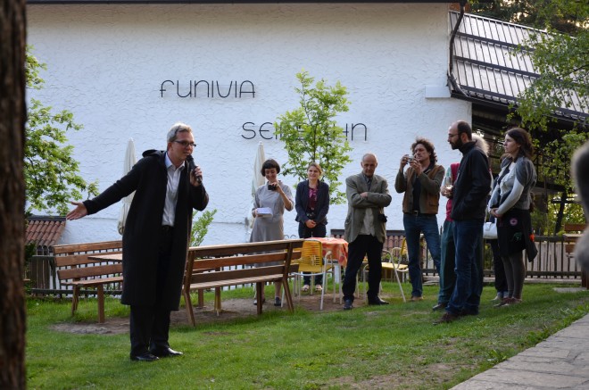 Invited by the Quality of Light: Opening 2: A walk in a poem with a Sarner Jangger prototype, Photo: Barbara Mataloni, 2012