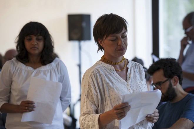 Beatrice Catanzaro, Kolar Aparna: Un approccio metaforico
all’idea di migrazione
e confine: Voci di Bolzano, Foto: Ivo Corrà, 2016 